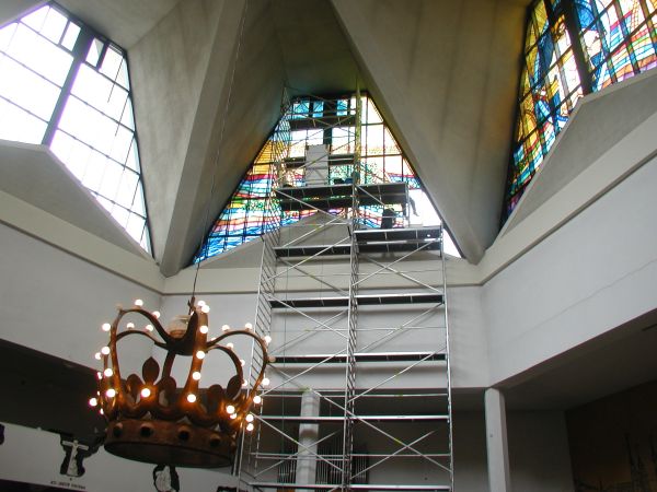 Euroglass Szyba zespolona z witrażem - kościół na Czechowie w Lublinie